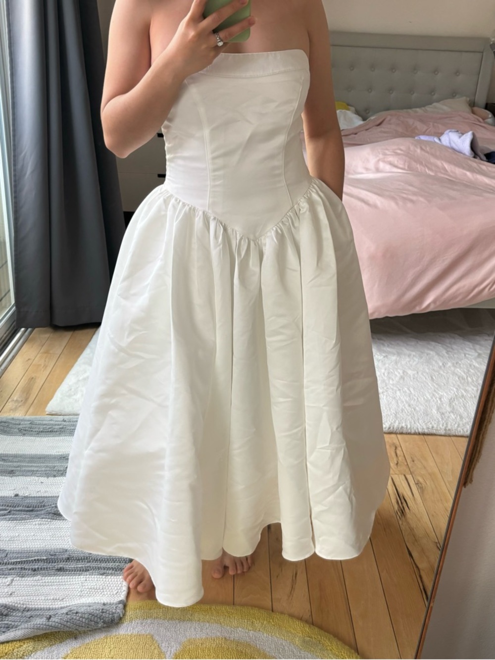 BHLDN Basque Waist Midi Dress - Picture 4 of 13